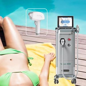 Epilator Super 808 Diode Laser Permanent Hårborttagningsmaskin Tre våglängd 755nm 808NM 1064NM LASERS TEKNIK Terapi Skinföryngring Skönhetsutrustning