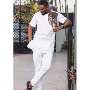 Abbigliamento etnico HD Abiti africani per uomo Dashiki Camicia Pantaloni 2 pezzi Abito Agbada Tradizionale ricamo Outfit Party