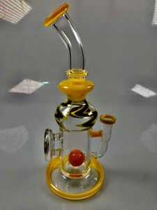 Gravity Bong Honeycomb Acessórios para fumantes de glass para fumar vidraçadeiras a coletor de penteado de pegador de pegador de pegador de pegador de vidro de vidro de vidro de copo de copo Recycler de 9,8 polegadas de altura