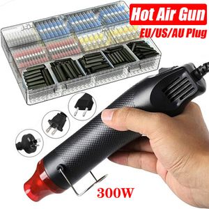 Heat Guns 300W Electrical Mini Handheld Air with 600PCS Shrink Butt for DIY Craft Embossing Wrapping PVC 221118