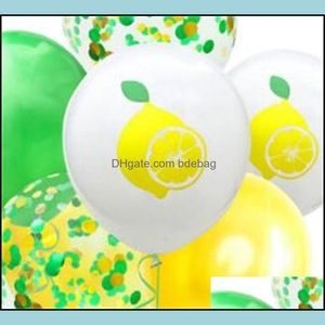 Other Event Party Supplies Party Decoration Balloon Hawaii Theme Watermelon Fruits Pattern Balloons Latex Lemon Pineapple Cherry P Dhowm