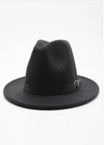 FashionItimitation Woolen Mulheres homens mulheres Fedoras Top Jazz Hat Hat European American Round Bowler Hats2873635
