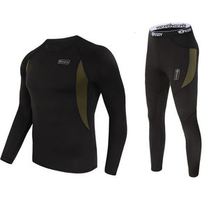 Men's Thermal Underwear winter men thermal underwear sets compression fleece sweat quick drying thermo clothing Long Johns 221117