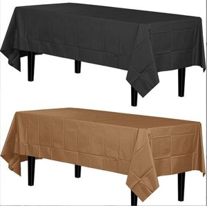 Große Einweg-Tischdecken, Weihnachtsfeier-Dekoration, luxuriöse Einweg-Kunststoff-Tischdecke, Esszimmer, wasserdicht, Hochzeit, Bar, rechteckige Tischdecke 54 x 108 cm