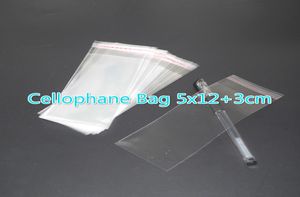 500pcs klare wiederverschließbare Bopppoly -Cellophanbeutel 5x123cm transparente Opp -Geschenktüten Plastikverpackungstaschen Selbstkleber Seal9317899