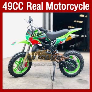 49cc 50 cm3 2 uderzenie motocyklowe skuter benzynowy ATV Off-road Superbike Child Child Pojazd Mini Motorcycle Dorosy Dzieci dwoje koła sport