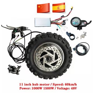 11 Inch Off-road Electric Scooter Hub Motor Kit 48V1000W1500W Motorcycle Engine TX Motor 60km/h Elektrikli Bisiklet Bicicleta