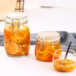 Garrafas de armazenamento Jar selado com vidro Selado Cozinha pequena geléia doméstica