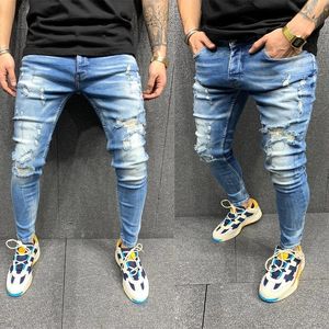 Jeans masculinos Desgaste masculino Menina Jeans Alongamento Moda Moda Slim Skinny Jeans Fashion Fashion Troushers 221119