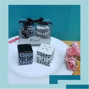 Party Favor Party Favor Wedding Favors Gifts For Guest Damask Ceramic Salt and Pepper Shakers Supplies Event Day Gift 100st 50 Sets DHDFR