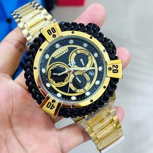 Sports Quartz Calendário RELISTA MENINA DE INVITO BOLT BOLT ZEUS AÇO REFINANDO PERSONALIDADE DE 57MM LUMININY Todas as mãos podem operar o tempo mundial à prova d'água