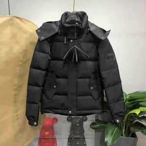 Mens Down Down Parkas 디자이너 다운 재킷 동일한 소매를 가진 남성과 여성 검은 베이지 분리 된 후드 야외 따뜻한 패션 트렌디 한 옷 2023