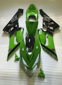 Kit de carimbo de motocicleta para Kawasaki Ninja ZX6R ZX R ZX6R Green Fairings BodyworkGifts SP026883478