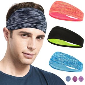 Sweatband for Men Women Elastic Sport Hairbands Head Band Yoga Headbands Headwear Headwrap Sports Workout Hair Accessories