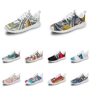 men women custom sports shoes anime cartoon animal design diy word black white blue red colorful outdoor mens trainer 106