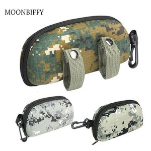 Solglasögon fall Taktisk kamouflage Molle Box Eva Zipper Goggle Glasses Lagring Fodral utomhus EDC Eyewear Accessory Bag 221119