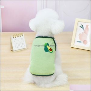 Hundebekleidung, Obstmuster, Sommerweste für Hunde, Tanktops, süßer Welpenmantel, Jacke, Outfit, Hundebekleidung, Kleidung, Drop-Lieferung, Hausgarten, Dhosx