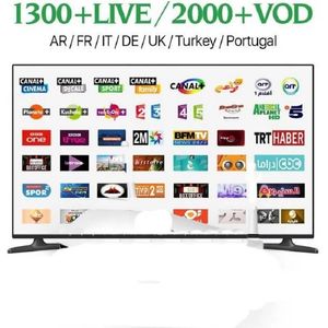 Smart TV 15000 Live Europe IP TV Full HD 1080P French Spain Sweden Switzerland Canada Belgium Germany Android Smarters Pro Show