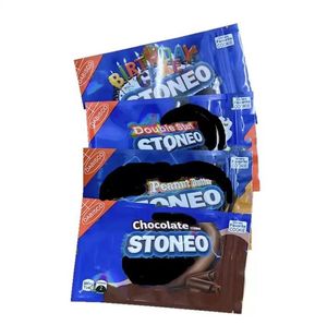 Förpackningsväskor Biscuit Stoneo Double Stuf Chocolate Birthday Cake Peanut Butter 500 mg Cookie Mylar Edibles Packaging Pack Pack Packing Otrax