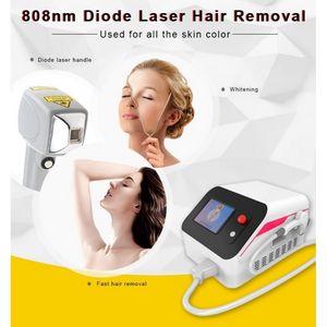 808 Diodo a laser Remoção de cabelo indolor Máquina de salão de salão de spa de tratamento de grande ponto