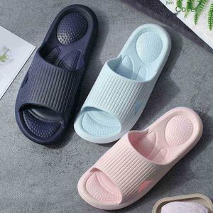 Simple Family Slippers Home Couples Massage Comfort Cool Towers Hotel Bathroom FlipFlop Men Slippers Shower House Slippers J220716