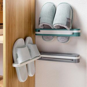 Kleidung Lagerung Faltbare 3 In1 Schuhe Regal Pantoffel Rack Badezimmer Handtuch Wand Hängen Wasserdichte Organizer Halter Racks