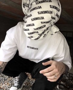 Erkek Tişörtler Vetements Büyük boy tişört erkek kadın küçük mektup t-shirt orijinal etiket etiketi g221118