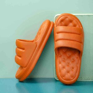 Summer ParentChild Latex Eva Soft Particle Massage Home Sandals Thick Bottom 3Cm Bathroom Slippers Couple Women Slippers J2207