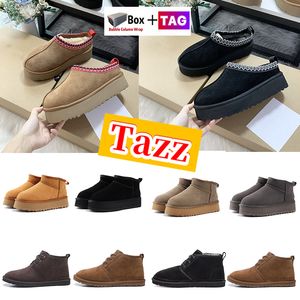 Boots Designer Tazz Ankle Half Booties Fashion Winter Boot women Shoes Snow Sneakers Classic ultra mini platform womens bootes Suede hugg