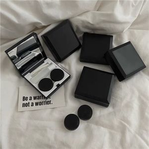 Roupas de lente Black elegante contêiner Women Ins DIY Contatos Caso Caso Homem Contato ES Caixa de Viagem portátil de Armazenamento 221119