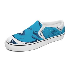 2022 new canvas skate shoes custom hand-painted fashion trend avant-garde men's and women's low-top board shoes S31
