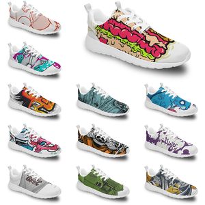 Tran Diy Custom Running Shoes Women Men Trendy Trainer Outdoor Sneakers Black White Fashion Mens Yellow Breatble Casual Sports Fire-Red Style I141H8098