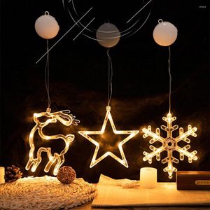 Decorazioni natalizie Tenda lucine LED String Light Ornamenti natalizi impermeabili Hanging Decor Window Door Lamp