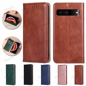Pure Color Luxury Pu Leather Phone Cases Flip Card Wallet Phone Cover f￶r Google Pixel 7 5G 6 Pro 6A 5 5A 5XL 4 4A 4XL 3 3A 3XL 3AXL 2 2XL