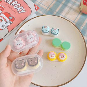 Lens Clothes 1PCS Travel Cartoon Women Contact e Container Case Cute Colored s Kit Animal Color es Box 221119