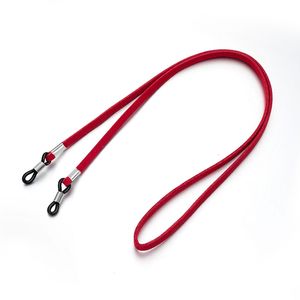 Glasögonkedjor 70 cm läderremglasögon LANYARD Kvinnor Nacksladd Solid Color Chain Mens Solglasögon Rope Eyewear Holder 221119