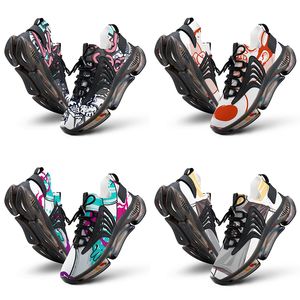 Homens Mulheres DIY Sapatos de designer personalizados Low Top Skateboard t￪nis de skate Triple preto