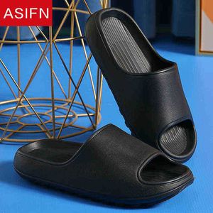 Asifn Pantofole da uomo Piattaforma Suola spessa Scarpe basse da casa 45 cm Scarpe antiscivolo Eva Soggiorno Camera da letto Scivoli interni Scarpe da bagno maschili J220716