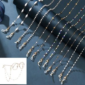 Brillenketten, modische Perlen-Brillenkette für Frauen, Boho-Perlen-Maskenhalter, Herz-Charm, Sonnenbrillen-Lanyard, Halsband, Brillen-Accessoires 221119