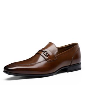 Top ręcznie robione oryginalne skórzane buty ślubne dla mężczyzn Buty Cowhide Buty poślizgowe na Oxfords Business Buty Busines