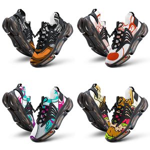 GAI Men Women DIY Custom Designer Shoes Low Top Canvas Skateboard Triple Black Customization UV Printing Sports Sneakers Xuebi 1008-00153