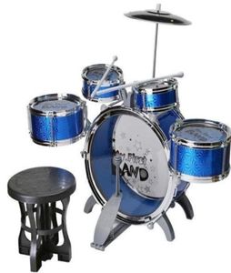 Nuovo drum jazz set con sedia Music Educational Toy Strument per bambini 10 PCS7721546