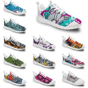 Tran Diy Custom Running Shoes Women Men Trendy Trainer Outdoor Sneakers Black White Fashion Mens Yellow Hateble Casual Sports Fire-Red Style M435