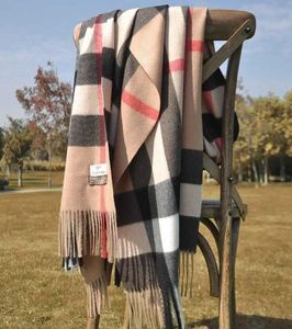 High quality 100 cashmere scarf fashion classic plaid printed cashmere scarf ultra soft thermal 19070cm6806417