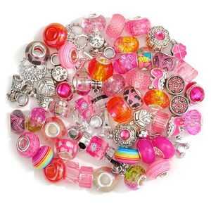DIY Loose Beads 60pcs Set Hollow Multiple Types And Styles Bracelets Charm Wholesale