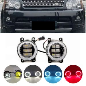 Para land rover range rover sport ls veículo off-road fechado 2006-2013 carro h11 lâmpada led luz de nevoeiro anjo olho drl 12v