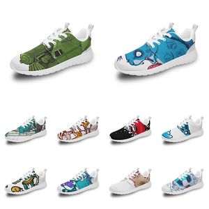 Animal Shoes Custom Anime Sports Men Women Cartoon Design Diy Word Black White Blue Red Colorful Outdoor Mens Trainer Wo S S E Baca s