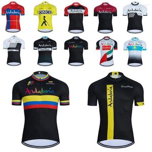 Jaquetas de corrida Camisa de ciclismo Andalucia 2022 Verão MTB Roupas de bicicleta Camisa Homens Ciclo Ropa Ciclismo Hombre Bicicleta Sportwear Maillot