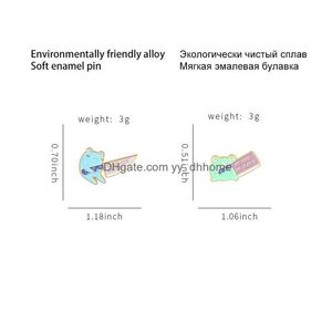 Булавки брошим творческие мультипликационные броши животных для женщин с золотой лягушкой лацка