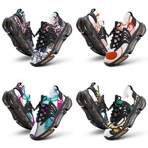 GAI Men Women DIY Custom Designer Shoes Low Top Canvas Skateboard Triple Black Customization UV Printing Sports Sneakers Xuebi 1008-00144